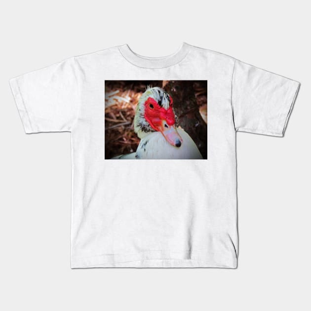 Muscovy Duck Kids T-Shirt by Cynthia48